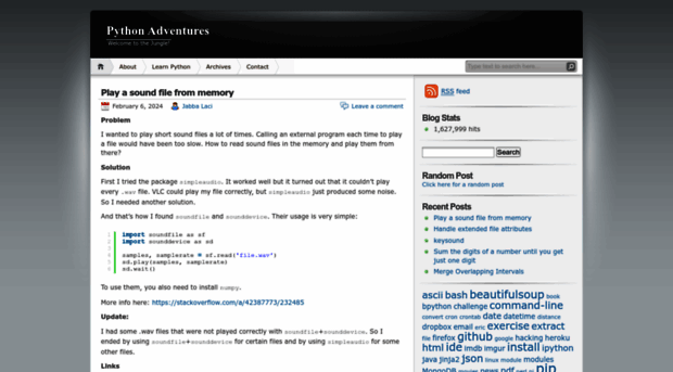 pythonadventures.wordpress.com