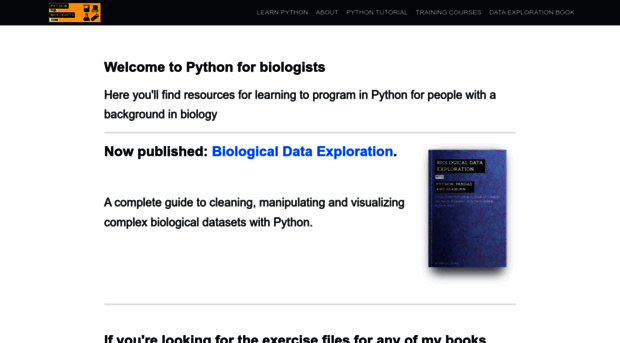 pythonforbiologists.com