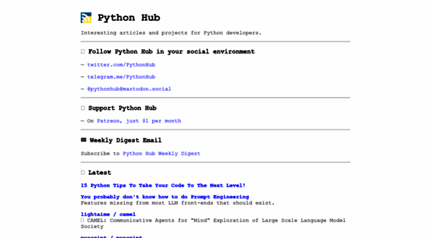 pythonhub.dev