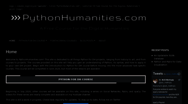 pythonhumanities.com