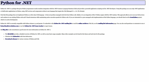 pythonnet.sourceforge.net