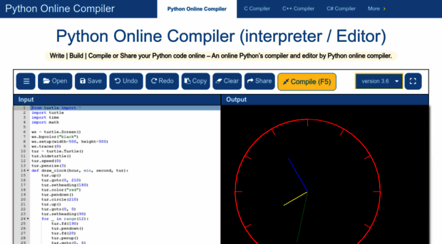 pythononlinecompiler.com