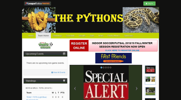 pythons.bramptonnorthsoccer.com