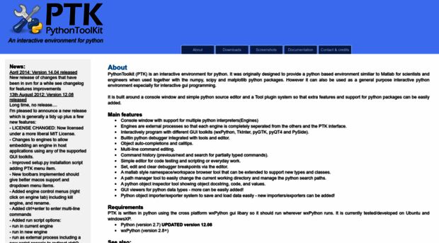 pythontoolkit.sourceforge.net
