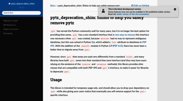 pytz-deprecation-shim.readthedocs.io