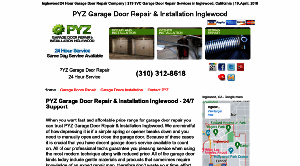 pyzgaragedooringlewood.com