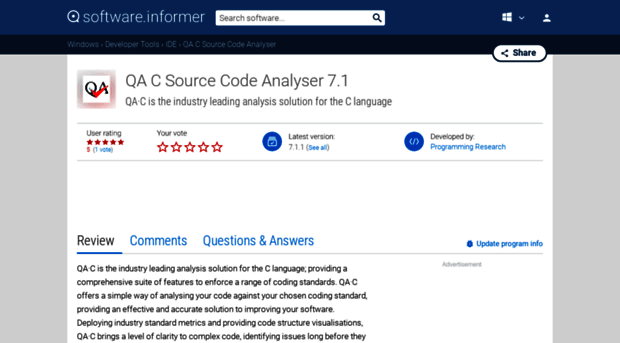 qa-c-source-code-analyser.software.informer.com