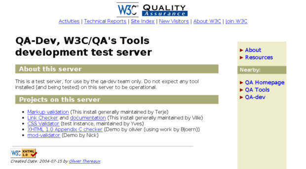 qa-dev.w3.org