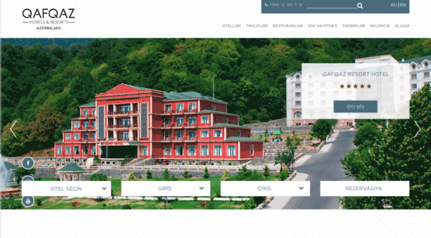 qafqazriversidehotel.com