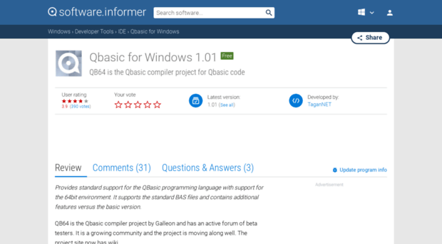 qbasic-for-windows.software.informer.com