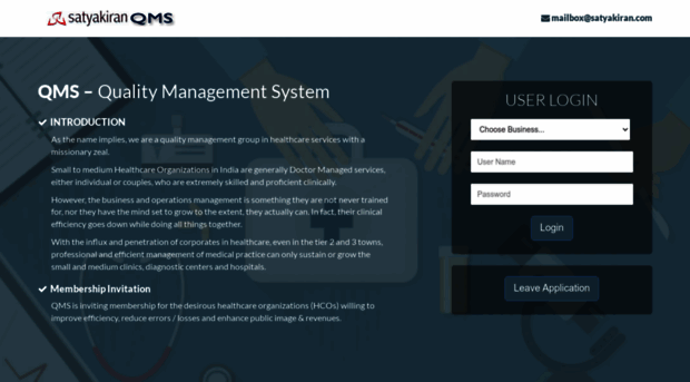 qms.satyakiranhealthcare.com