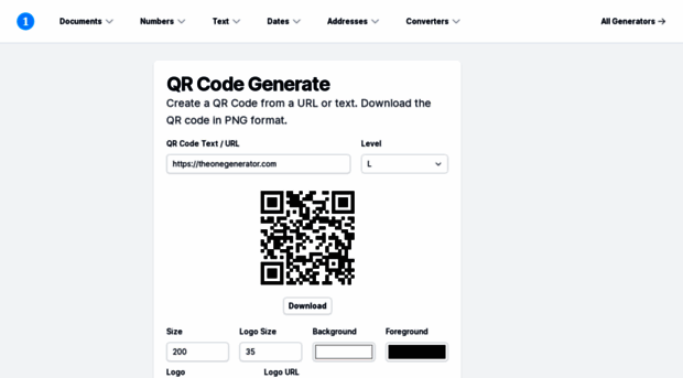 qrcodegenerate.io