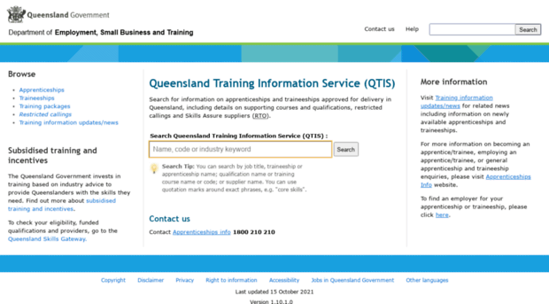 qtis.training.qld.gov.au