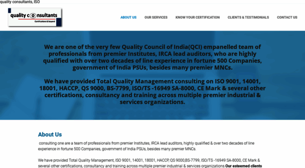 qualityconsultantsindia.com