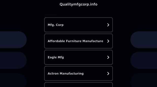 qualitymfgcorp.info