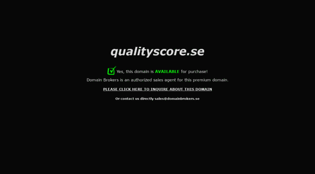 qualityscore.se