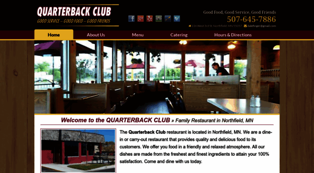 quarterbackclubrestaurant.com