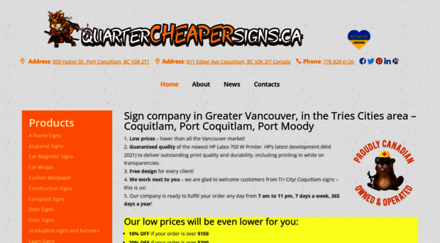 quartercheapersigns.ca