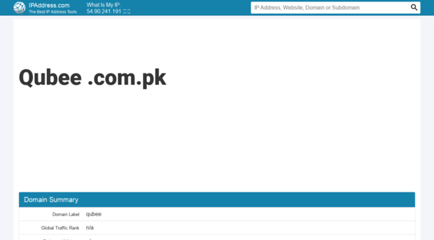 qubee.com.pk.ipaddress.com