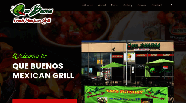 quebuenosmexgrill.com