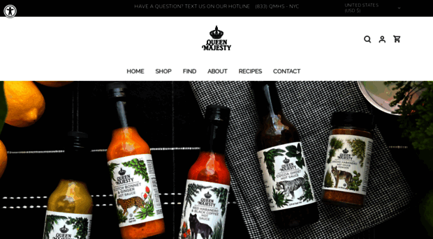 queenmajestyhotsauce.com