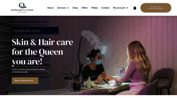 queensbeautylounge.com