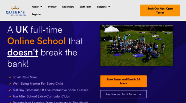 queensonlineschool.com