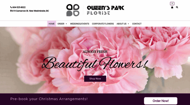 queensparkflorist.com