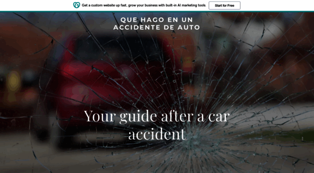 quehagoenunaccidentedeauto.com