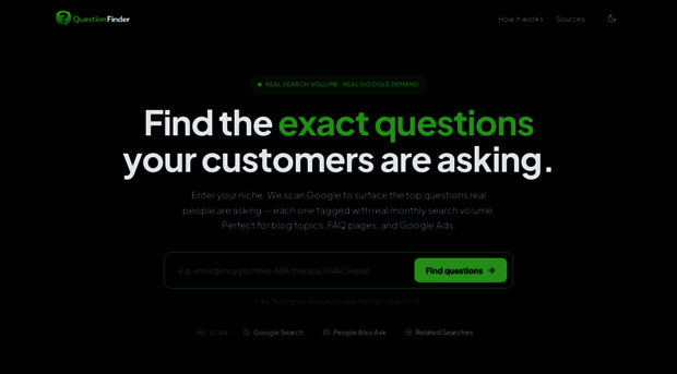 questionfinder.io
