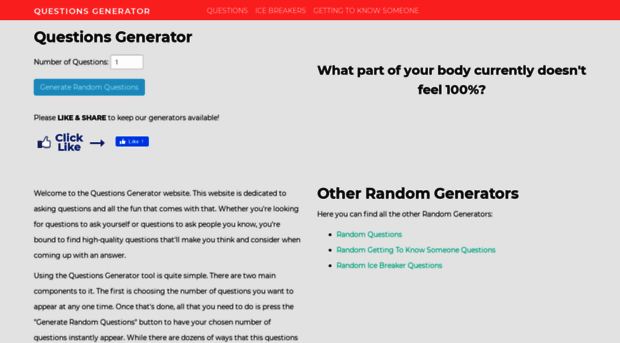 questionsgenerator.com