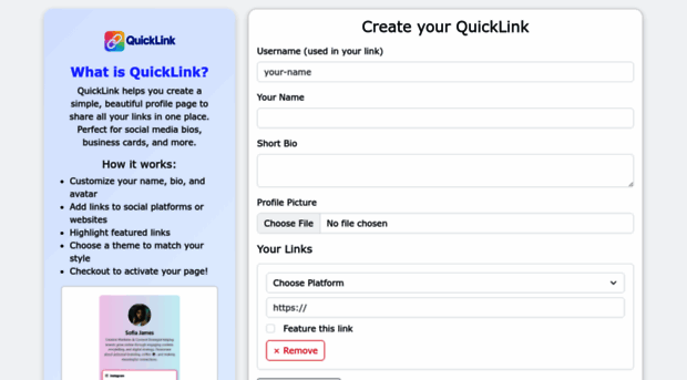 quicklink.social