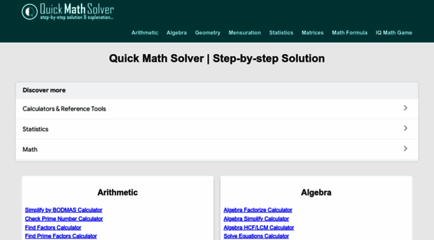quickmathsolver.com