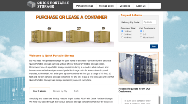 quickportablestorage.com