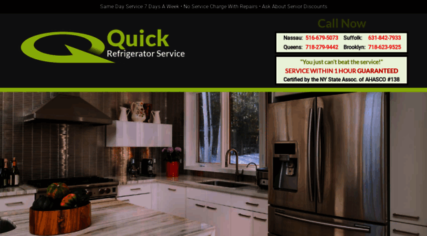 quickrefrigeratorservice.com