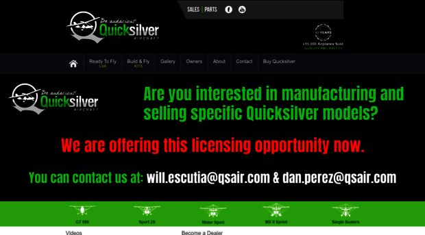 quicksilveraircraft.com