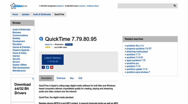 quicktime.updatestar.com
