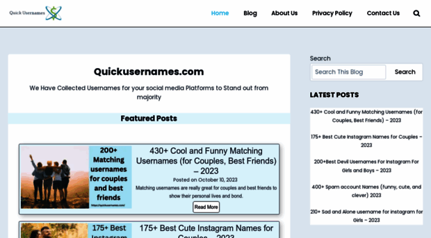 quickusernames.com