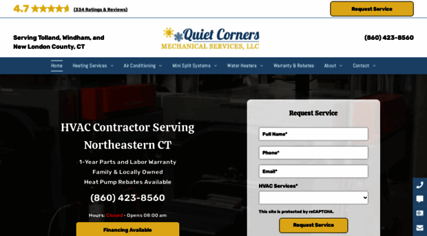 quietcornersmechanicalservices.com