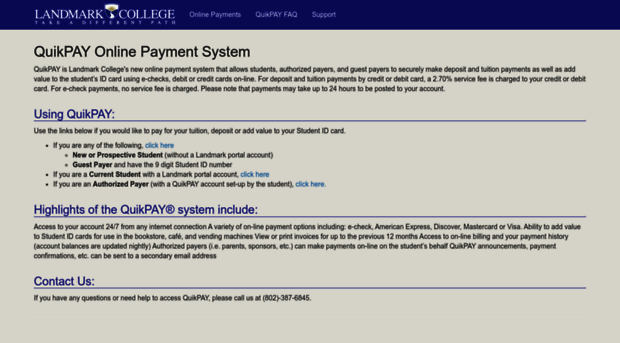 quikpay.landmark.edu