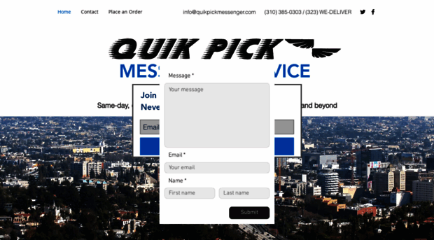 quikpickmessenger.com