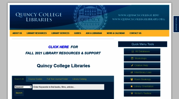 quincycollegelibrary.org