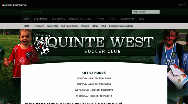 quintewestsoccerclub.com