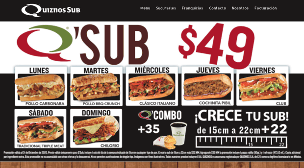 quiznos.com.mx