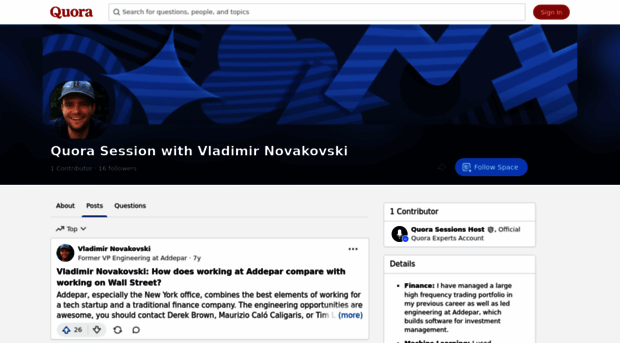 quorasessionwithvladimirnovakovski.quora.com