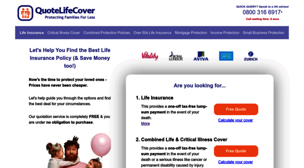 quotelifecover.com