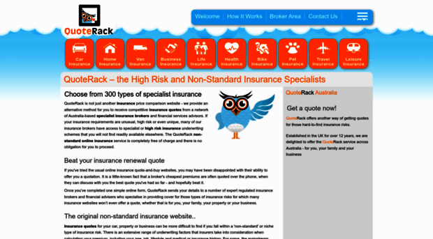 quoterack.com.au - QuoteRack - for High-Risk & Sp... - Quote Rack