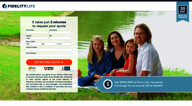 quotes.fidelitylife.com