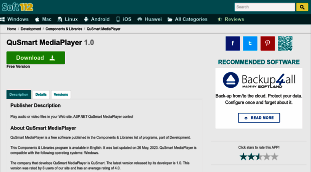 qusmart-mediaplayer.soft112.com