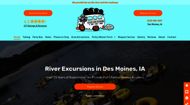 raccoonriverexcursions.com